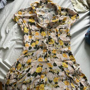 Kimchi Blue Romper - Yellow Floral